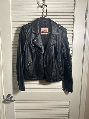 Levi’s Classic Black Faux Leather Moto Jacket - Women
